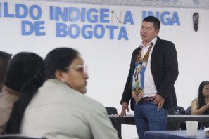 “Socializamos con los pueblos étnicos de Bogotá, los avances que obtuvimos en el PDD, donde nos aprobaron 23 artículos con enfoque étnico”, Concejal Taita Oscar Bastidas Jacanamijoy