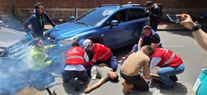 Simulacro para la atención a victimas en siniestro vial