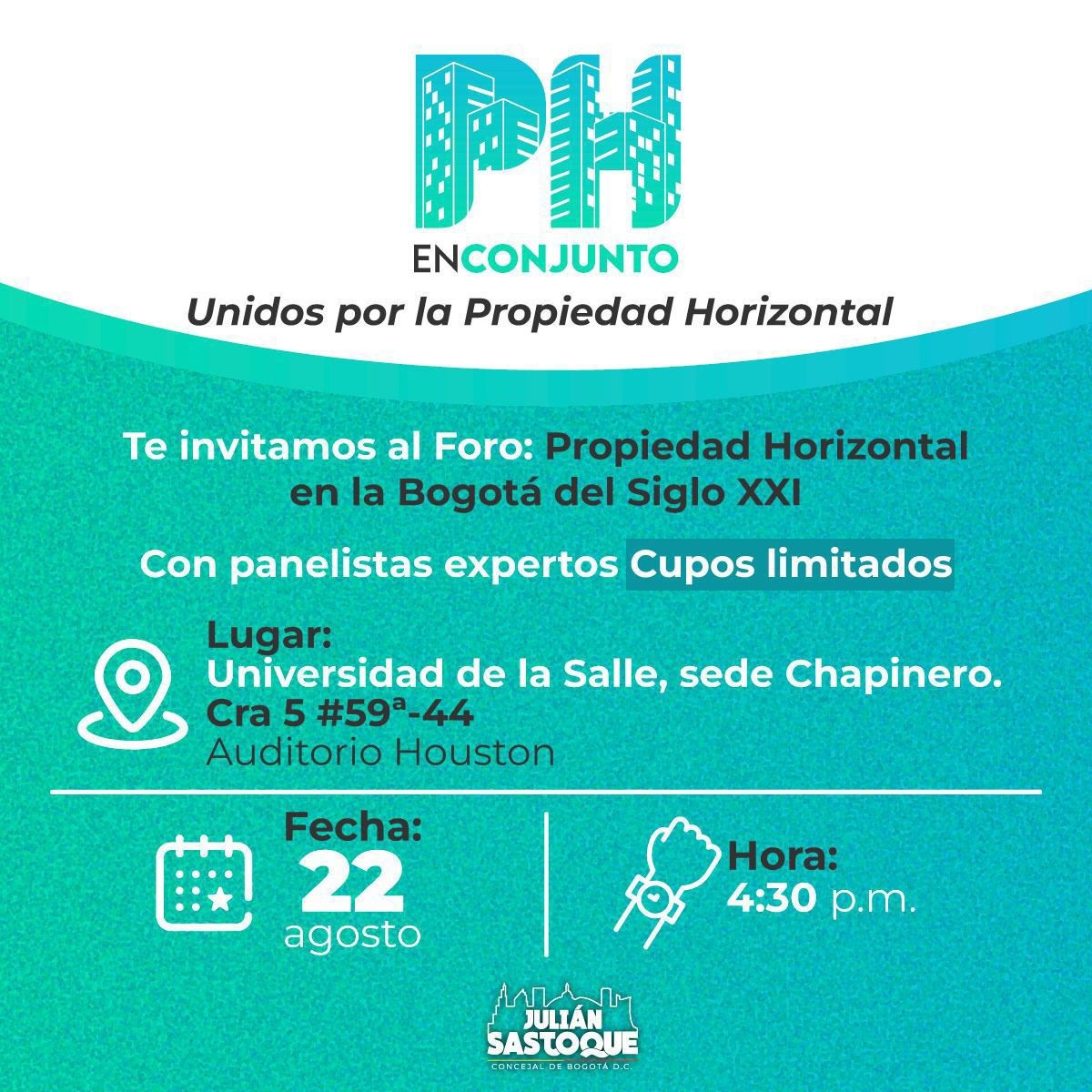 Flayer con la información para el desarrollo del evento