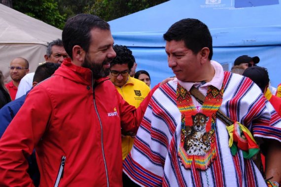 <p>Concejal Taita Oscar Bastidas Jacanamijoy, participó activamente en todo el proceso de Retorno del Pueblo Embera asentado en el Parque Nacional</p>