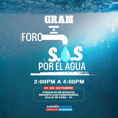 <p>Gran Foro S.O.S por el Agua en el Concejo de Bogotá</p>