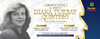 Convocatoria Orden Civil al Mérito Diana Turbay Quintero 2024