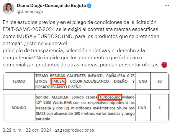 imagen de Segundo trino de la concejal Diago