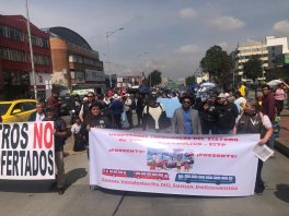 Vendedores informales protestaron por medidas de la administración distrital. Concejal TAITA Oscar Bastidas Jacanamijoy, acompañó la actividad