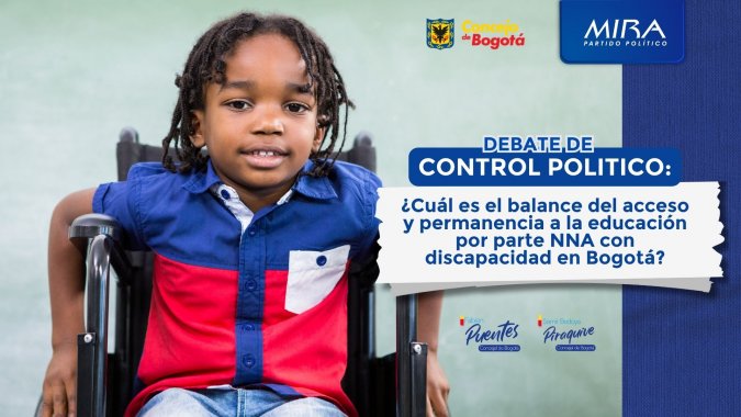 <p>Debate de Control Político sobre Inclusión educativa de niños, niñas y adolescentes con discapacidad en Bogotá</p>