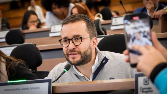 <p>Concejal Andrés Barrios lidera proyecto contra  el antisemitismo en Bogotá</p>