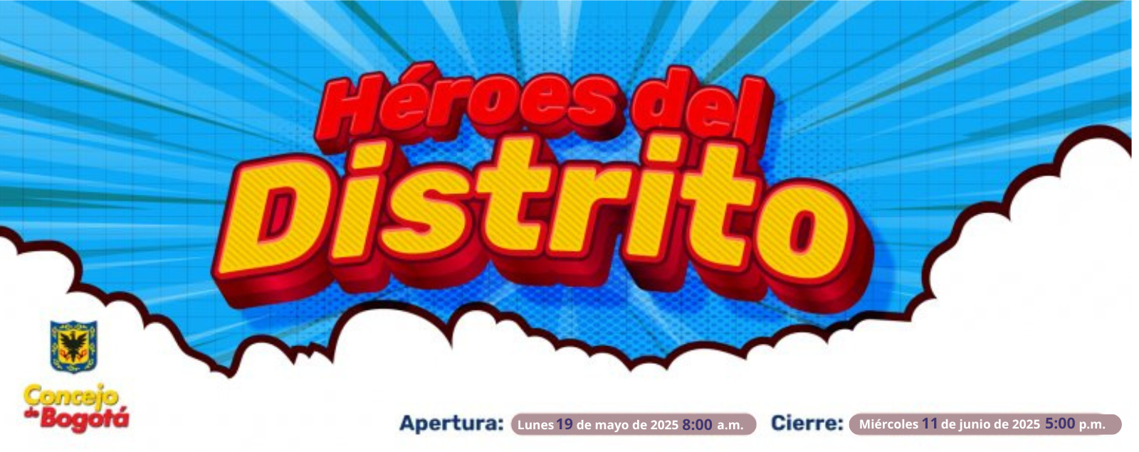 Imagen promocional de la convocatoria Orden Civil al Mérito Héroes del Distrito 2025