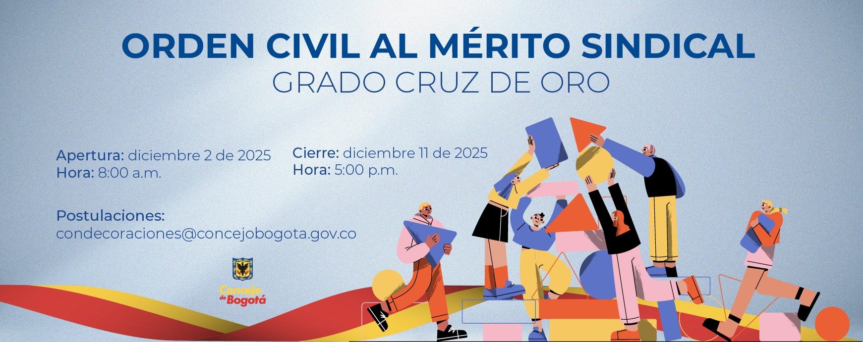 Convocatoria Orden Civil al Mérito Sindical en el Grado de Cruz de Oro 2025