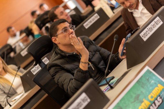 <p>Concejal Humberto Amín apoya la Asociación Público Privada “Complejo Cultural y Deportivo El Campín”</p>