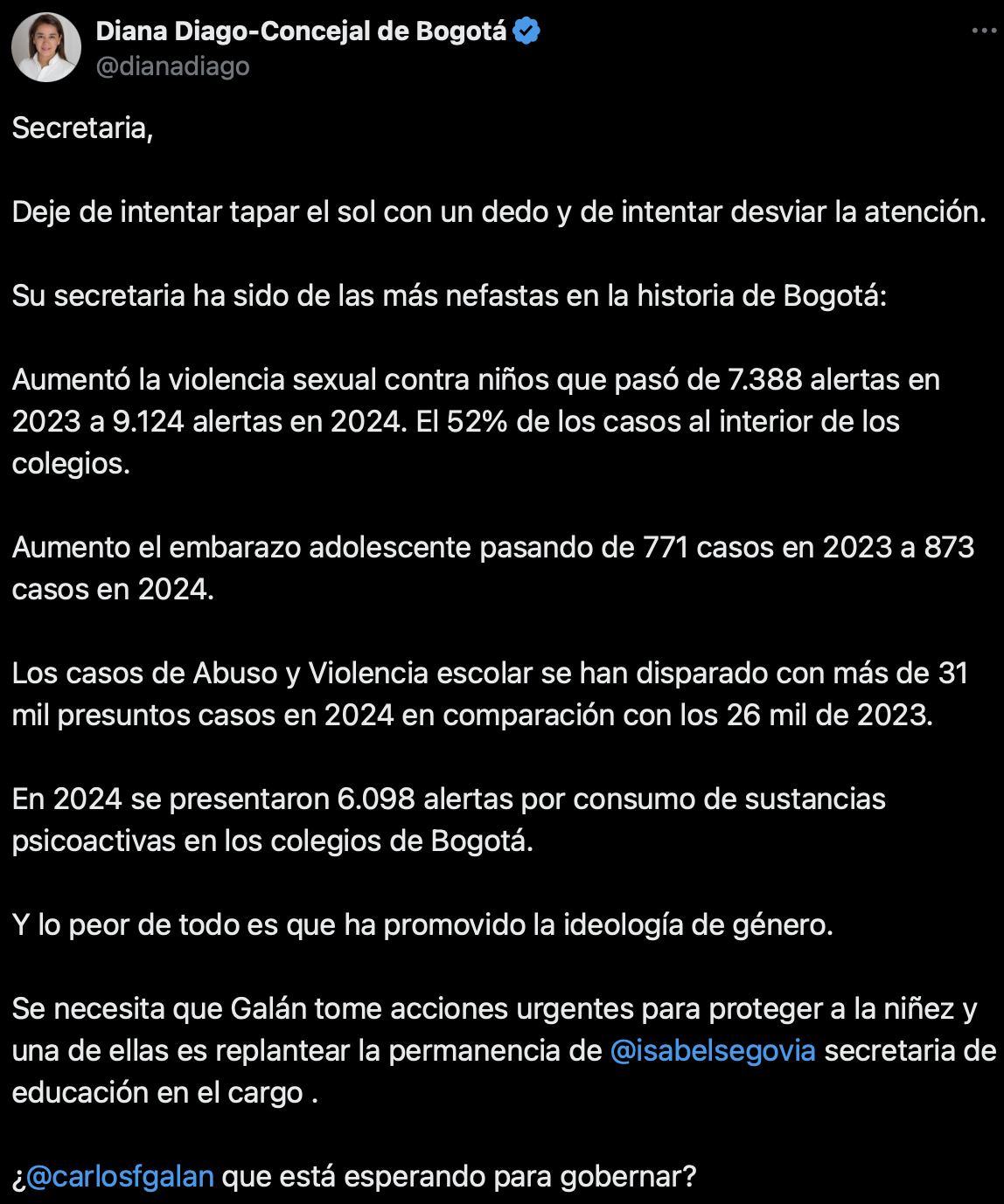 Pie de página Diana Diago