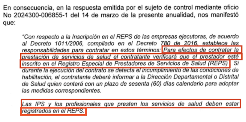 imagen de pantallazo de concepto contraloría