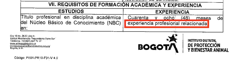 Imagen que tiene un texto encerrado que dice "experiencia profesional relcionada
