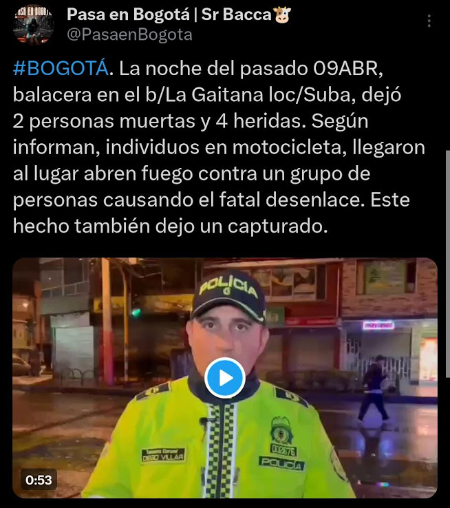 Imagen de una segunda publicación en X