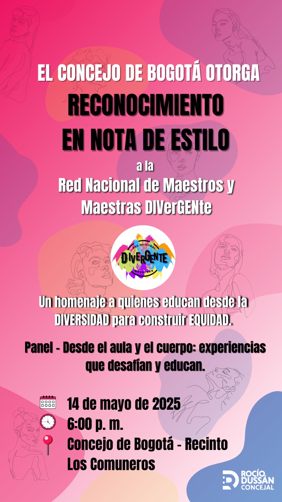 Inagen de la invitación para asistir a la nota de estilo