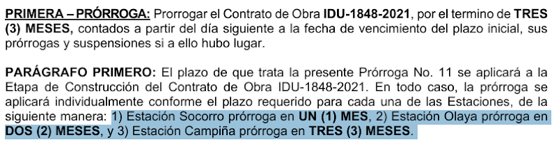 Imagen de adición de prorroga