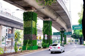 Metro verde y hasta la calle 100: Columnas del metro de Bogotá no serán un orinal, serán jardines colgantes con pantallas publicitarias