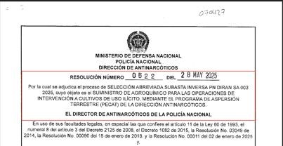 Imagen de resolución 0522 de 28 de mayo de 2025