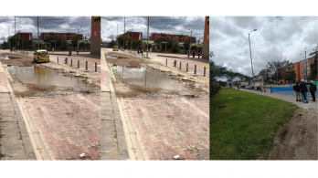 Vía en Bosa que causaba daños y accidentes recibe mantenimiento gracias al Partido MIRA