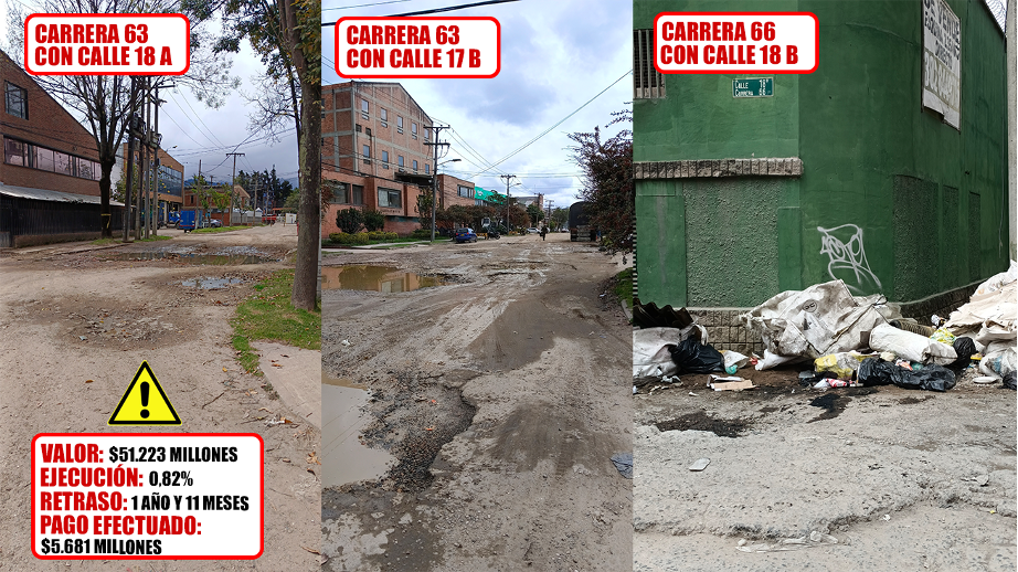 Imagen reconstrucción del espacio público en Montevideo y Puente Aranda (Contrato IDU 1752-2021)