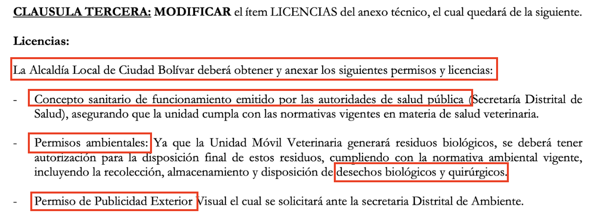 Imagen de la clausula tercera