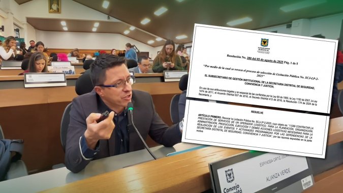 <p>Secretaría de Seguridad revoca proceso millonario de adjudicación de banquetes tras denuncia del concejal Julián Espinosa</p>