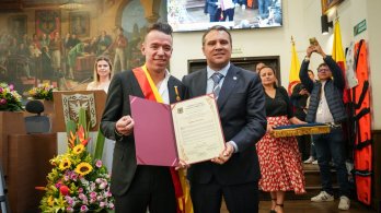 Rigoberto Urán recibe reconocimiento del Concejo de Bogotá