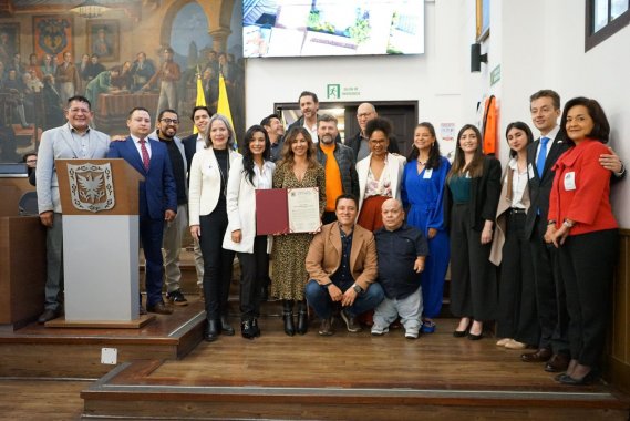 <p>Actores Colombianos Celebran Homenaje a Sociedad de Actores en el Concejo de Bogotá</p>
