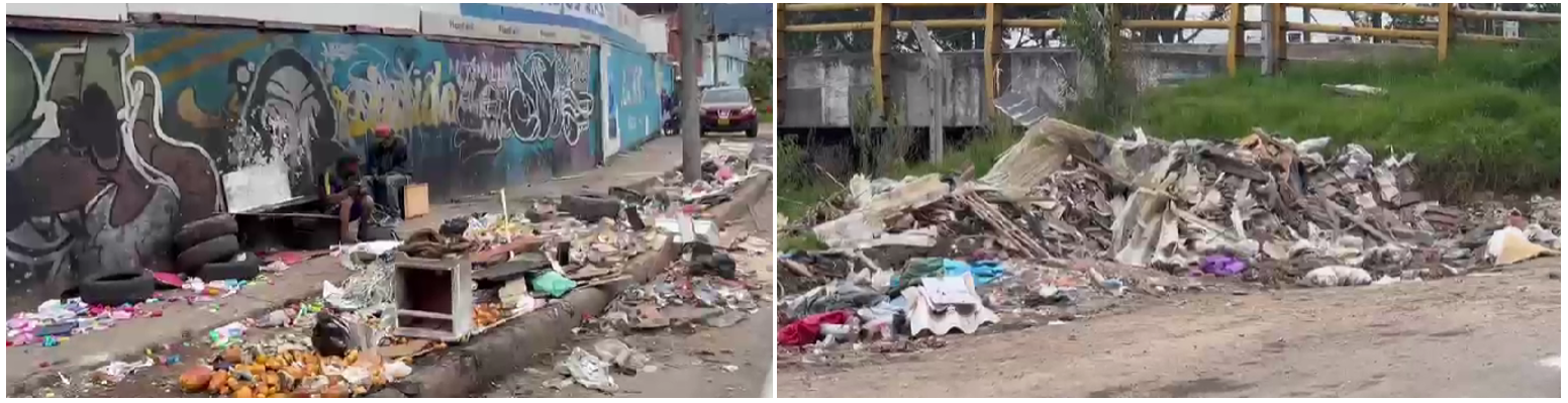 Foto de hace un año canal de la Transversal 33 Sur