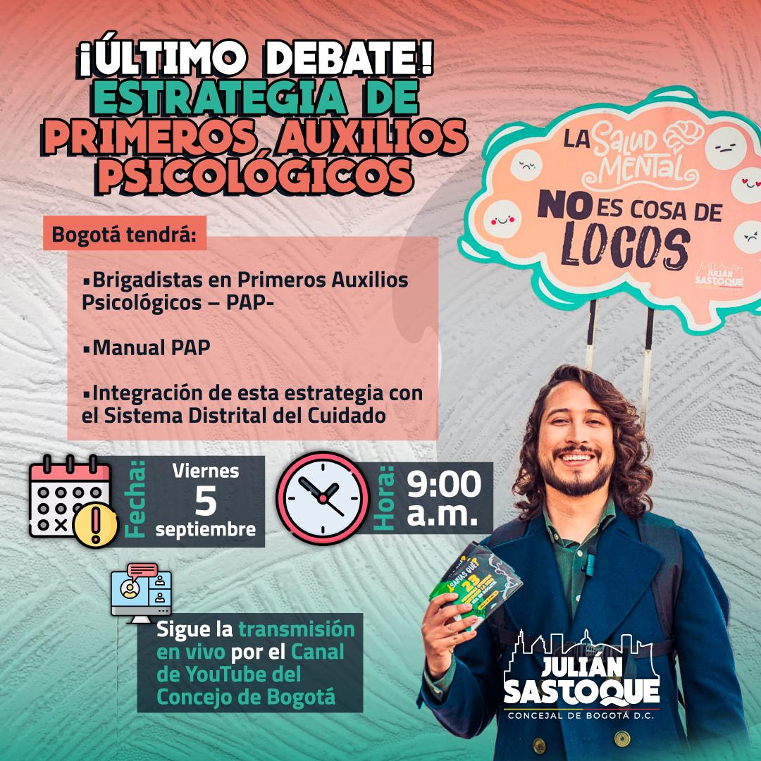 último debate Proyecto de Primeros Auxilios Psicológicos