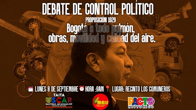 <p>El concejal Taita Oscar Bastidas Jacanamijoy cita debate de control político sobre obras, movilidad y calidad del aire</p>