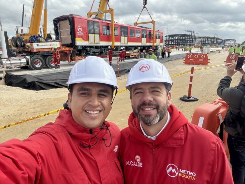 <p>Bogotá celebra la llegada de los primeros vagones del Metro, un sueño que se hace realidad</p>