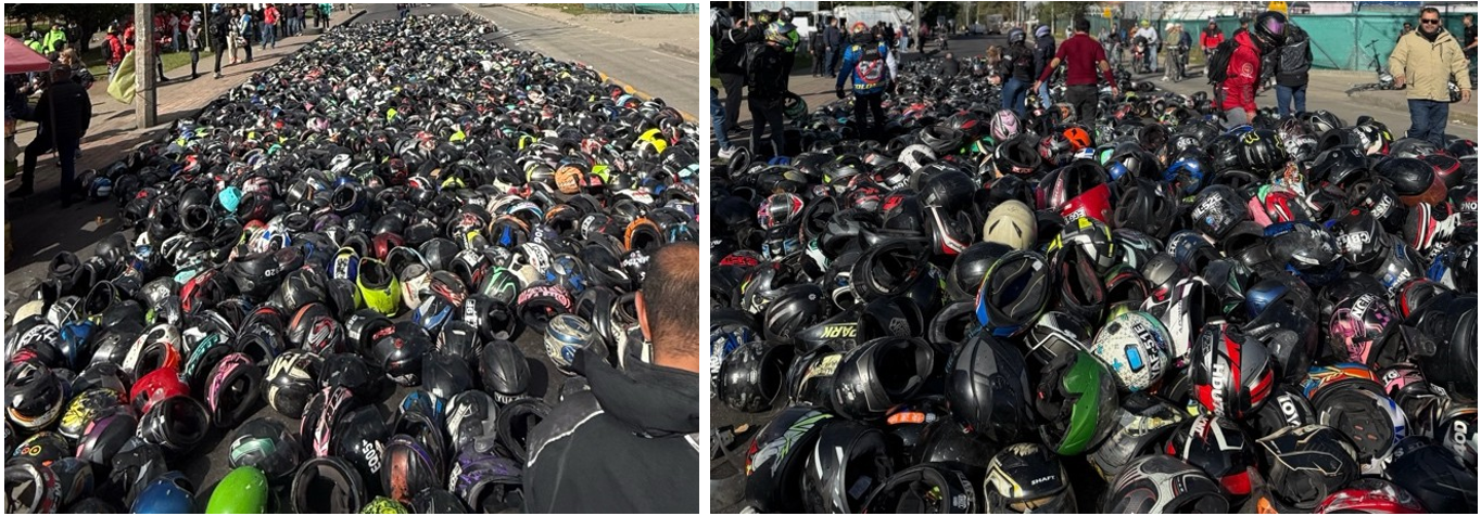 Foto Acto simbólico por la seguridad vial 4.000 cascos 