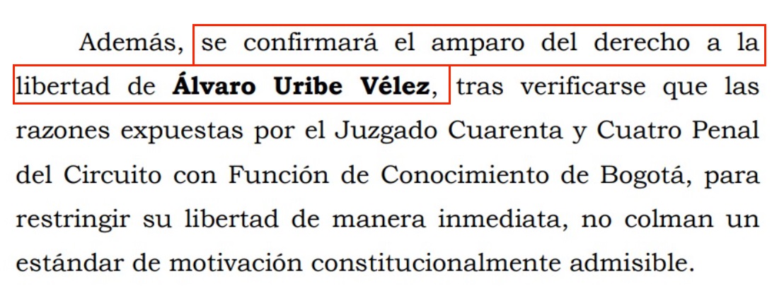 Fallo Corte Suprema de Justicia