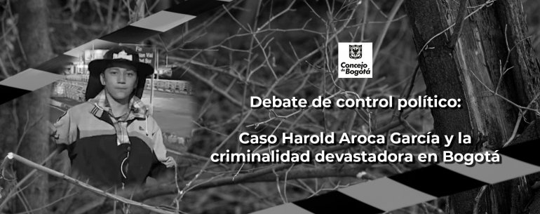<p>Concejo de Bogotá debatió caso del menor Harold Aroca</p>