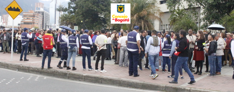 <p>Concejo de Bogotá participó activamente del Simulacro Distrital de evacuación</p>