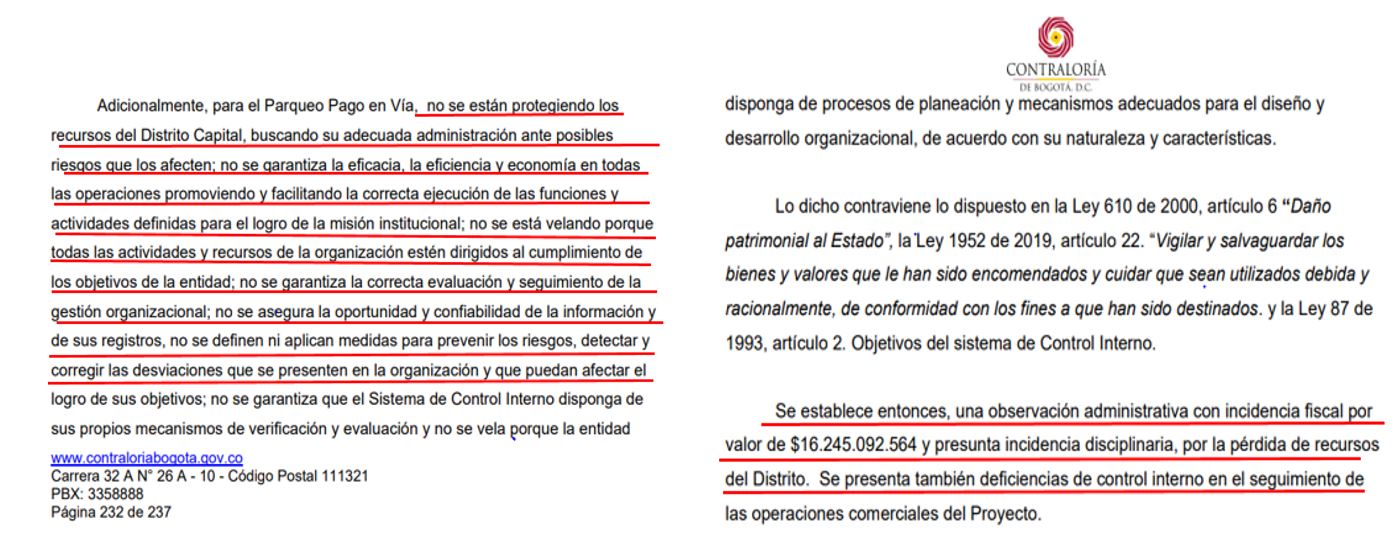 Imagen de parte del documento radicado