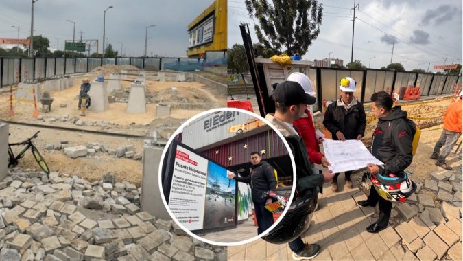 <p>Concejal Julián Forero entrega buenas noticias: avanza la construcción del puente bicipeatonal del Centro Comercial Edén sobre la Avenida Boyacá</p>