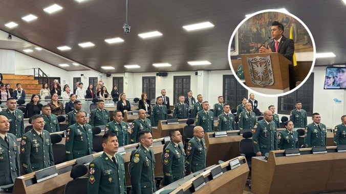 <p>El Concejal Julián Forero rindió homenaje al Comando de Apoyo de Acción Integral y Desarrollo por su labor social en los territorios</p>