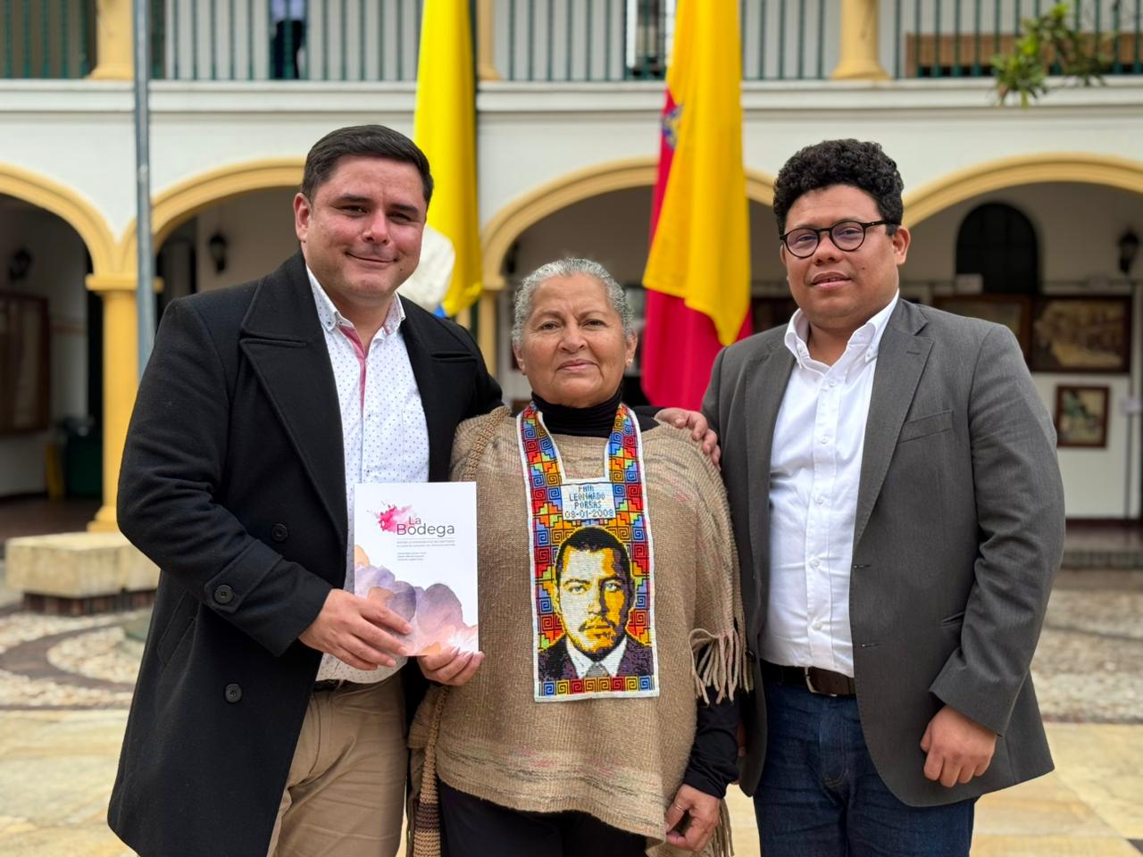 En esta foto el H.C. Jairio Avellaneda junto a líderes de la Asociación Jorge Freytter y la Fundación Fair Leonardo Porras Bernal.