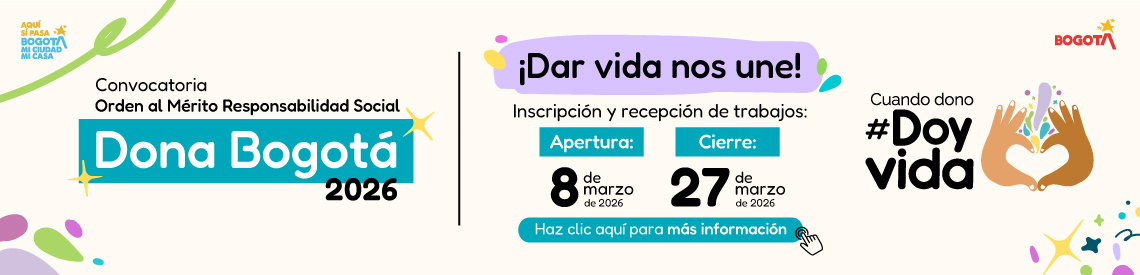 Orden Responsabilidad Social Dona Bogotá, en Materia de Donación de Órganos y Tejidos 2026