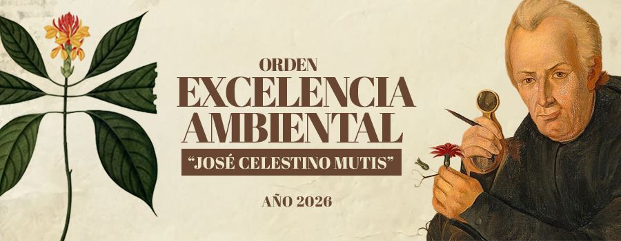 Imagen promocional de la convocatoria Orden Excelencia Ambiental José Celestino Mutis 2026