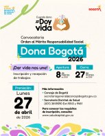 Orden Responsabilidad Social Dona Bogotá, en Materia de Donación de Órganos y Tejidos 2026