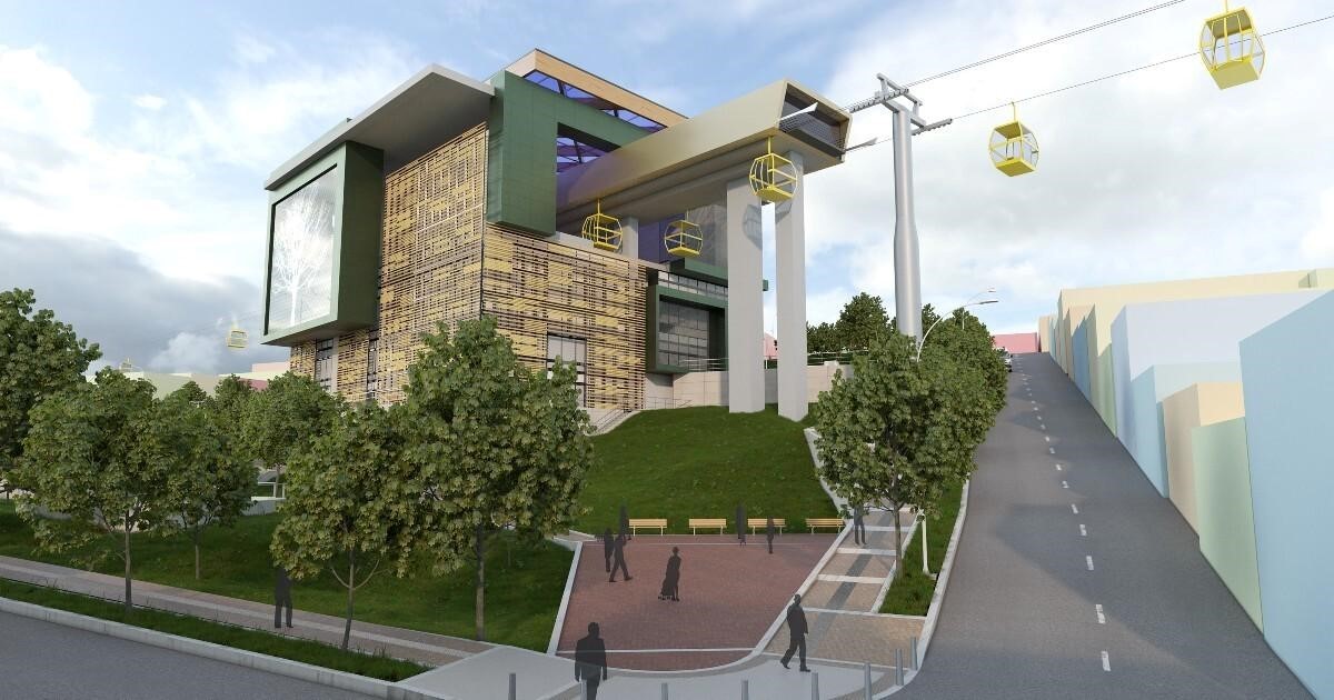 En esta imagen el diseño de Transmicable Potosí 