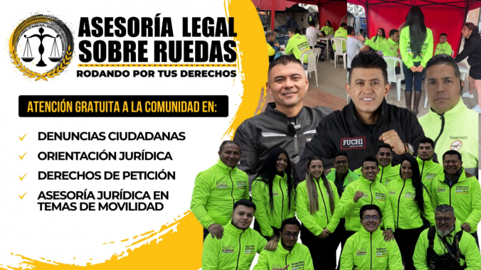 <p>¡LLEGA LA ASESORÍA LEGAL SOBRE RUEDAS! El concejal Fuchi lleva la defensa jurídica directamente a los barrios de Bogotá</p>
