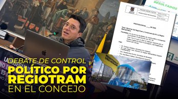 
Plenaria del Concejo aprobó debate de control político a la administración Galán por situación del Regiotram del Norte
