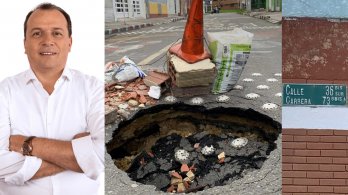 
Gigantesco hueco pone en riesgo a más de 1.500 estudiantes en Kennedy, denunció el concejal Rubén Torrado
