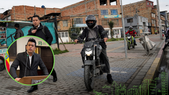 <p>“El andén no es un carril para motos”: concejal Julián Forero hace llamado urgente al gremio motociclista</p>