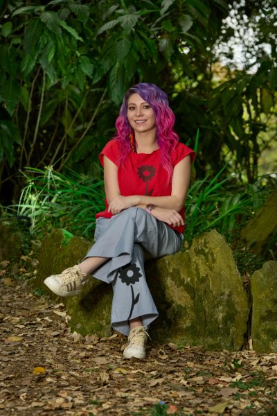 En esta foto la concejal Quena