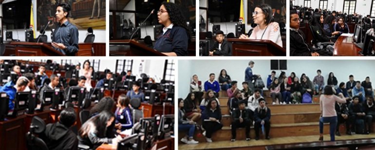 <p>El Concejo de Bogotá recibe por segunda ocasión a los Cabildantes Estudiantiles</p>