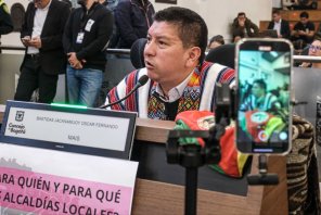 La situación del Pueblo Embera en Bogotá fue tema de debate de control político a la Administración Distrital por parte del Concejal Taita Oscar Bastidas Jacanamijoy